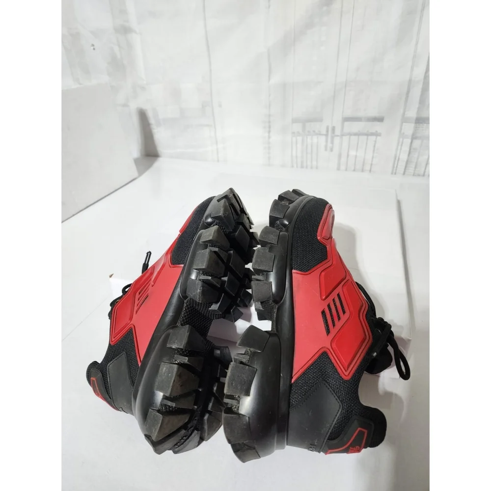 Prada Cloudbust Thunder Sneakers Red and Black Size 41